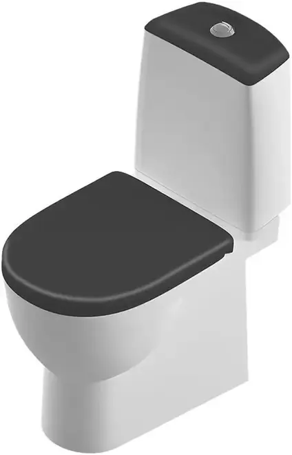 Sanita Luxe Best Comfort унитаз-компакт белый/черный (WC.CC/Best/2-DM/BLK.G/S1)