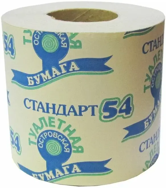 Островский Стандарт бумага туалетная с втулкой (1 рулон 38 м)