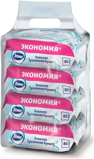 Zewa Zemma Pure бумага туалетная влажная (80 листов в пачке)