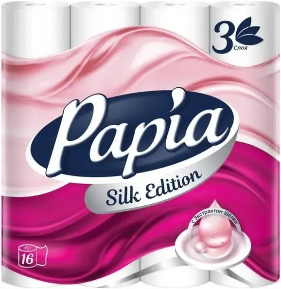 Papia бумага туалетная (16 рулонов в упаковке)