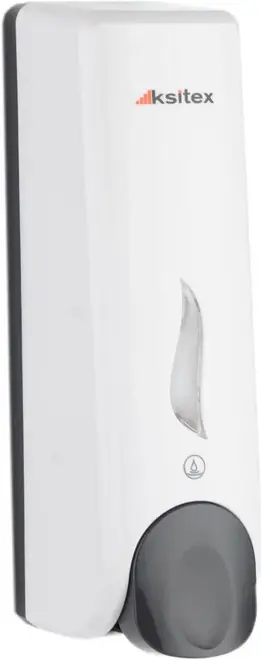 Ksitex SD-8909-400 дозатор для жидкого мыла белый/серый (400 мл)