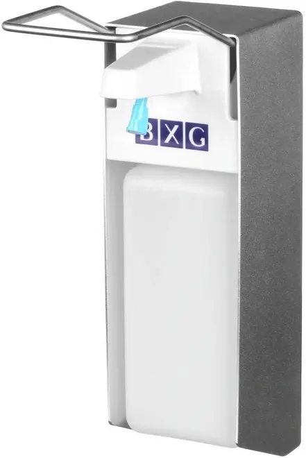 BXG ESD-1000 дозатор локтевой для жидкого мыла белый матовый (1 л) №1749246