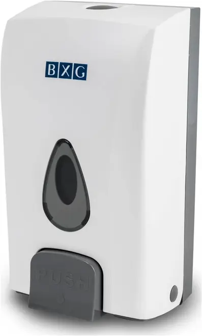 BXG SD-1188 дозатор механический для жидкого мыла белый/серый матовый (1 л) №1748777