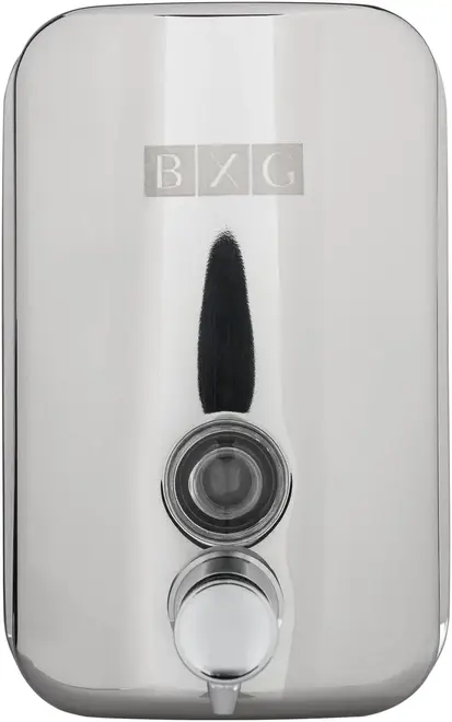 BXG SD-H1 дозатор механический антивандальный хром глянцевый (500 мл) BXG-SD-H1-500, 1748059