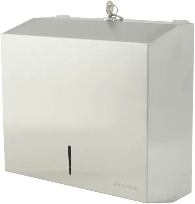 Ksitex TH-5823 диспенсер листовых полотенец металлический v-сложения TH-5823 SS