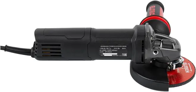 Elitech HD Professional AG 1012E шлифмашина угловая (1010 Вт)