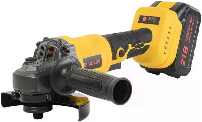 Eurolux АУШМ-21Li/125 шлифмашина угловая аккумуляторная (1000 Вт 21 В)