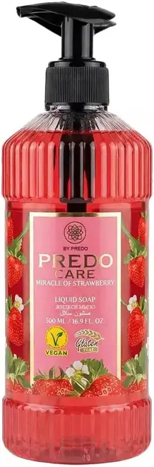 Predo Care Чудесная Клубника мыло жидкое для рук (500 мл)