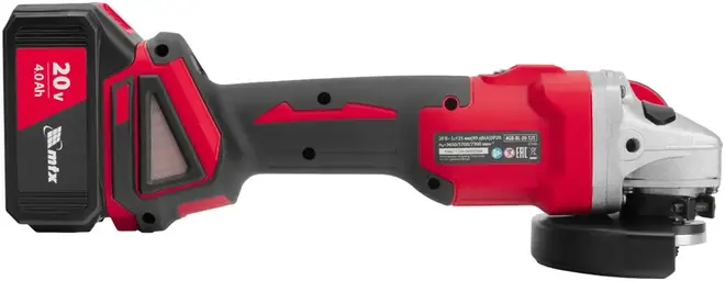 MTX AGB-BL-20-125 шлифмашина угловая аккумуляторная (20 В)