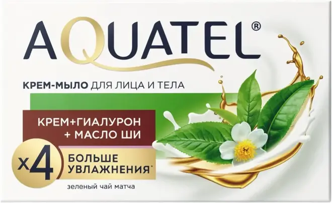 Aquatel Зеленый Чай Матча мыло туалетное (90 г)