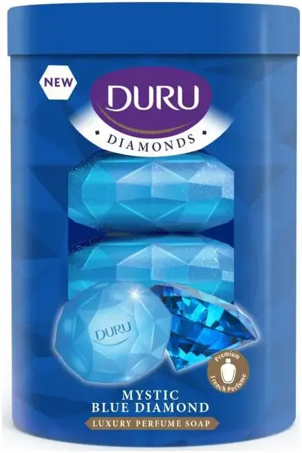 Duru Diamonds Сапфир мыло туалетное (1 блок (4х90 г)
