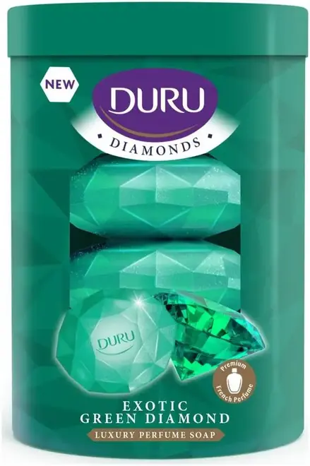 Duru Diamonds Изумруд мыло туалетное (1 блок (4х90 г)