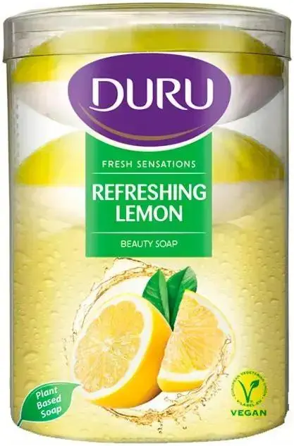 Duru Fresh Sensations Бодрящий Лимон мыло туалетное (1 блок (4х100 г)