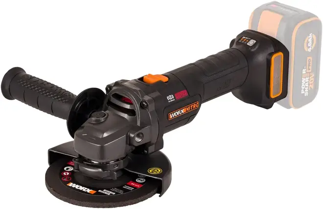 Worx WX814 шлифмашина угловая аккумуляторная (20 В)