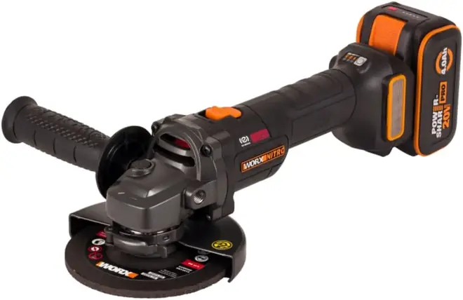 Worx WX814.9 шлифмашина угловая аккумуляторная (20 В)