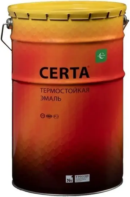Certa краска термостойкая (25 кг) графит матовая (до +700°C)