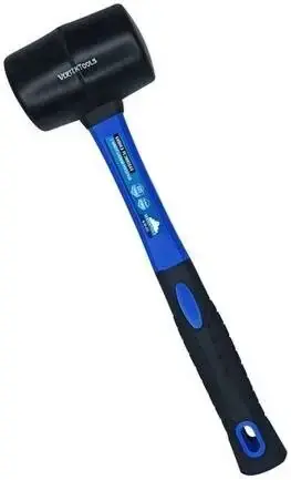 VertexTools киянка резиновая с фибергласовой рукояткой (225 г) фибергласс черный
