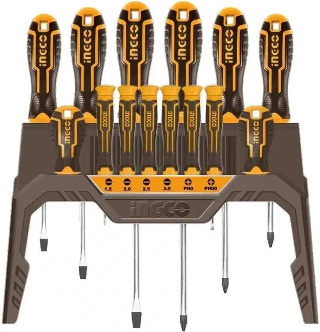Ingco Industrial набор прецизионных отверток (14 предметов)