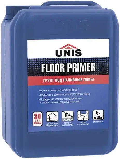 Юнис Floor Primer грунтовка под наливные полы (5 л)
