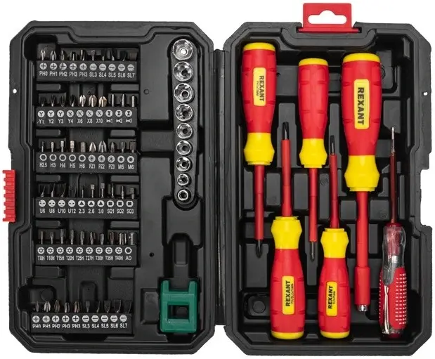 Rexant Kranz набор отверток диэлектрических (76 предметов)