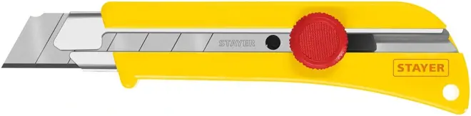 Stayer SK-25 нож с сегментированными лезвиями и усиленным корпусом