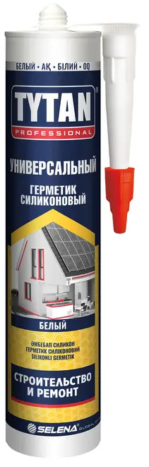 Титан Professional герметик силиконовый универсальный для отделочных работ (280 мл) белый