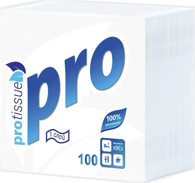 Protissue С-184 салфетки бумажные столовые (100 салфеток в пачке)
