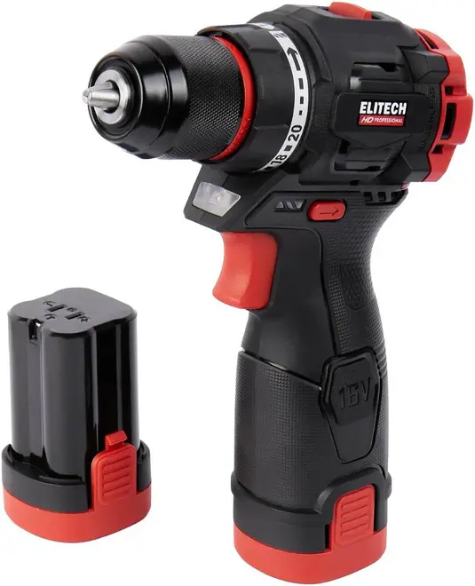 Elitech HD Professional CD 16L2 дрель аккумуляторная бесщеточная (16 В 2 х 2 А*ч) №137438
