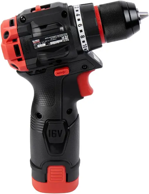 Elitech HD Professional CD 16L2 дрель аккумуляторная бесщеточная (16 В 2 х 2 А*ч) №137438