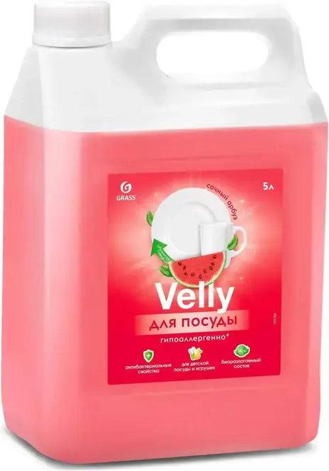 Grass Velly Sensitive Арбуз средство для мытья посуды (5 кг)
