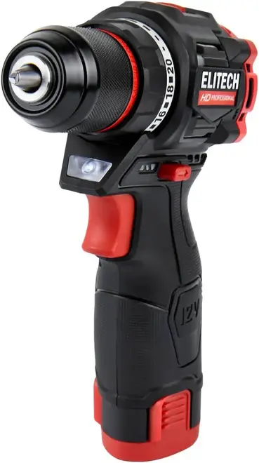Elitech HD Professional CD 12L2 дрель аккумуляторная бесщеточная (12 В 2 А*ч) №137438