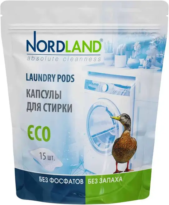 Nordland Eco капсулы для стирки (15 капсул)