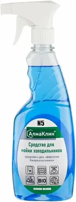 Алмаклин N5 Зеленое Яблоко нейтральное моющее средство для холодильников (500 мл)