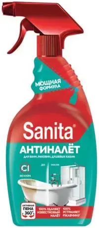 Sanita Антиналет средство чистящее для ванн, раковин, душевых кабин (500 мл)