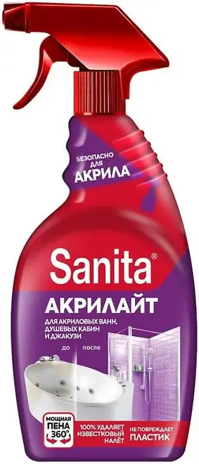 Sanita Акрилайт средство чистящее для удаления известкового налета (500 мл)