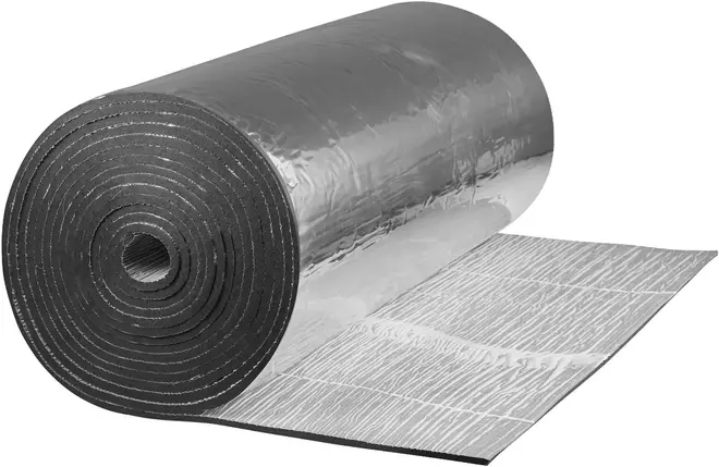 K-Flex ST универсальная техническая теплоизоляция (рулон 1*10 м/19 мм) фольга алюм. (Alu)/гладкое серебряный