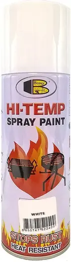 Bosny Hi Temp Spray Paint термостойкая спрей-краска (520 мл) белая White