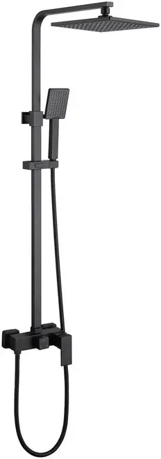 Abber Daheim AF8220 стойка душевая без излива черный матовый (AF8220B)