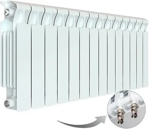 Рифар Monolit Ventil радиатор с нижним подключением 350 VL 14 секций