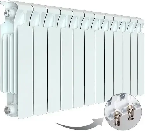 Рифар Monolit Ventil радиатор с нижним подключением 500 VL 12 секций