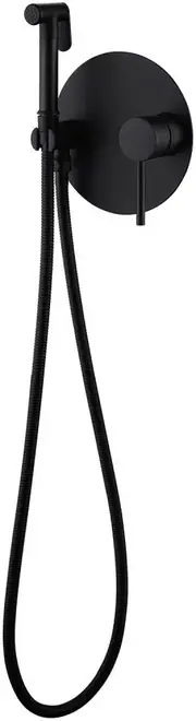 Abber Emotion AF8826 смеситель с гигиеническим душем черный матовый (AF8826B)