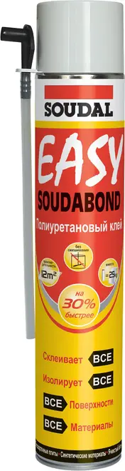Soudal Soudabond Easy полиуретановый клей в аэрозоле (750 мл) бытовой