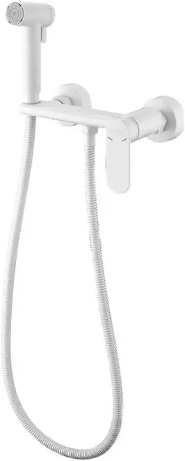 Haiba HB5516 смеситель с гигиеническим душем белый (HB5516-8)