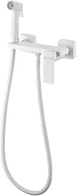 Haiba HB5517 смеситель с гигиеническим душем белый (HB5517-8)