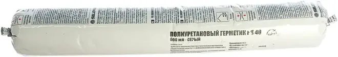 Титан Professional PU 40 герметик полиуретановый с высоким модулем упругости (600 мл) серый №16753