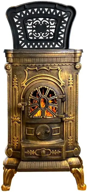 Везувий А-07 печь-камин золото