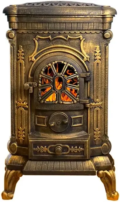 Везувий А-07 печь-камин золото