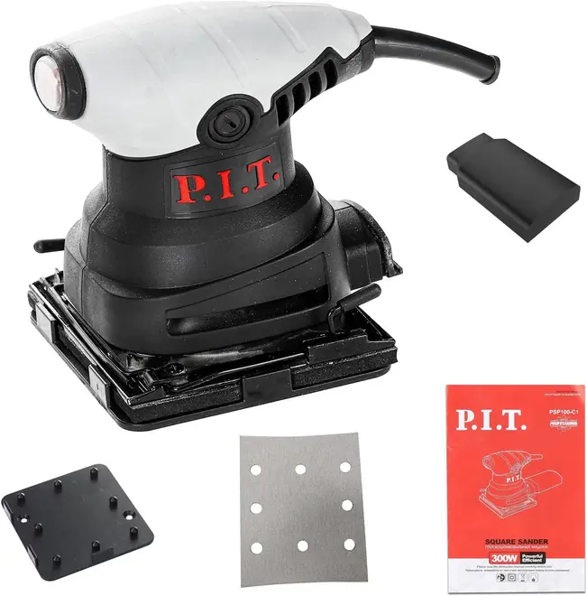 P.I.T. PSP100-C1 шлифмашина вибрационная электрическая (300 Вт)