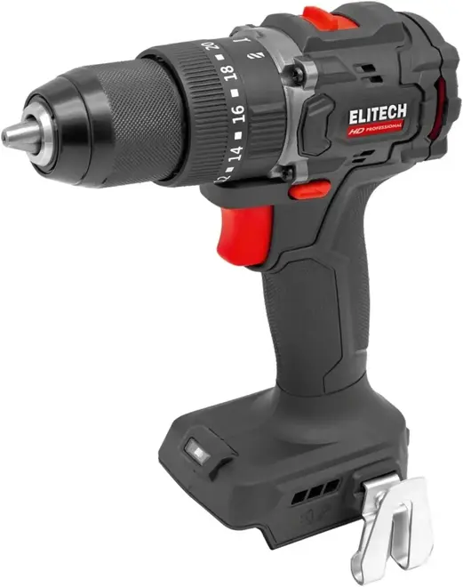 Elitech HD Professional CD 20ISL2 дрель аккумуляторная ударная бесщеточная (20 В 2 А*ч)