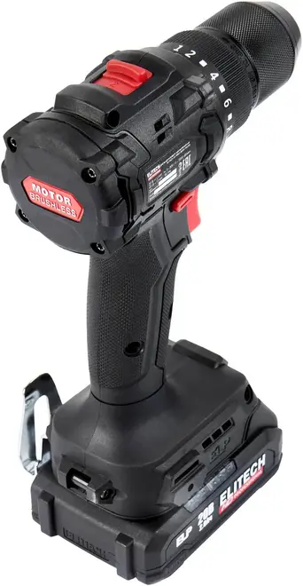 Elitech HD Professional CD 20SL2 дрель аккумуляторная бесщеточная (20 В 2 А*ч)